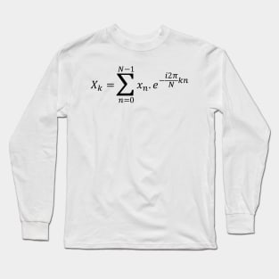 Discrete Fourier Transform Equation Math Basics Long Sleeve T-Shirt